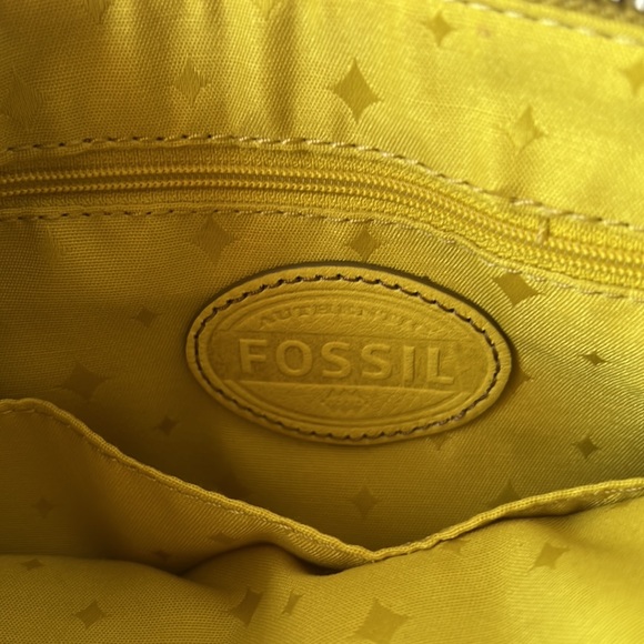 Fossil Marlow Crossbody Bag Leather Citrus Shoulder Bag New - Picture 11 of 16